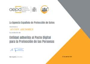 Certificado de la AEPD
